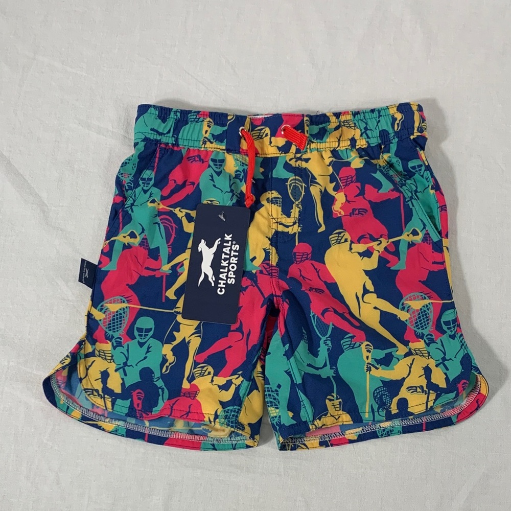Kids Lacrosse Ryder Colorful Lightweight Polyester Performance Shorts Size YS